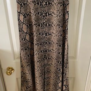 Animal Print A-line Skirt